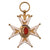 Original French Napoleonic Era Damaged Royal and Military Order of St. Louis Knight’s Cross Lot with Two Planchets & One Full Medal - As-Is Original Items