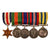 Original Canadian WWII & Korean War Medal Bar with Five Medals - Named Original Items