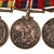 Original Canadian WWII & Korean War Medal Bar with Five Medals - Named Original Items