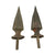 Original Canadian North-West Rebellion North West Mounted Police Dug Relics from Site of Rebellion with Belt Buckle, Buttons, and Spikes - 11 Pieces Total Original Items