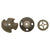 Original Canadian North-West Rebellion North West Mounted Police Dug Relics from Site of Rebellion with Belt Buckle, Buttons, and Spikes - 11 Pieces Total Original Items