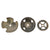 Original Canadian North-West Rebellion North West Mounted Police Dug Relics from Site of Rebellion with Belt Buckle, Buttons, and Spikes - 11 Pieces Total Original Items