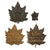 Original Canadian Boer War Era Helmet & Collar Badge Lot - 4 Total