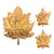 Original Canadian Boer War Service Cap Badge with Matching Collar Badges