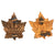 Original Canadian Boer War Service Cap Badge with Matching Collar Badges