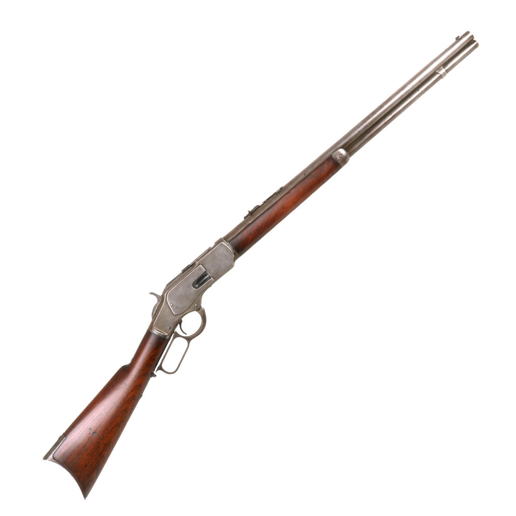 Original U.S. Winchester Model 1873 .44-40 Repeating Rifle with 24" Heavy Round Barrel Made in 1883 - Serial 138259A Original Items
