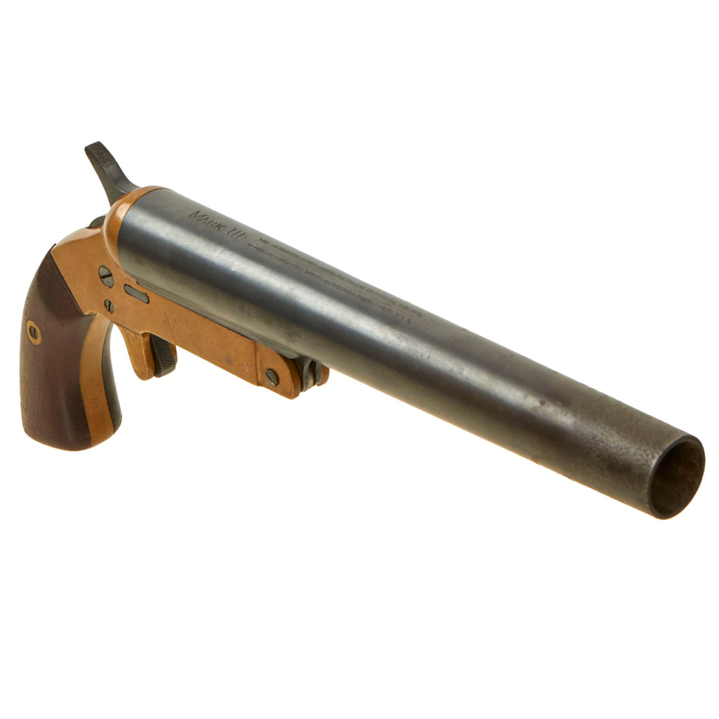 Original U.S. WWI Remington Mark III Flare Signal Pistol - Serial 11427 Original Items