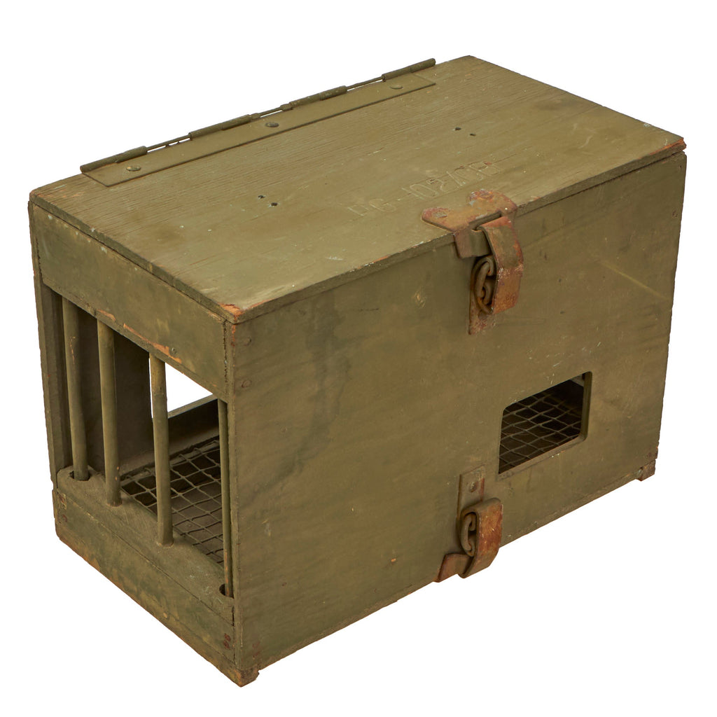 Original U.S. WWII Army Messenger Pigeon PG-102/CB Wooden Carrier Box Original Items