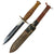 Original U.S. WWII Soldier Modified Case XX Knife with 1944 on Crossguard and Custom Leather Scabbard Original Items