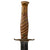 Original U.S. WWII Soldier Modified Case XX Knife with 1944 on Crossguard and Custom Leather Scabbard Original Items