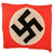 Original German WWII Large Cutoff Panzer Tank and Vehicle Identification Flag - 58" x 64"