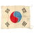 Original Korean War Era South Korean Taegukgi Rayon Faux Silk Flag - 20" x 26" Original Items