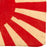 Original Japan WWII Imperial Japanese Army Small Rising Sun War Flag Attached to Card Paper - 9" x 11 1/2" Original Items