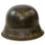 Original WWII USGI Captured 29th Infantry Division Personalized Souvenir Painted German M42 Steel Helmet - Stamped NS64 Original Items
