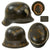 Original WWII USGI Captured 29th Infantry Division Personalized D-Day Souvenir Painted German M42 Steel Helmet - Stamped NS64 Original Items