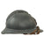 Original French WWI Issue Model 1915 Infantry Adrian Helmet in Horizon Blue with Scarce 1st Pattern Liner & Chinstrap (Copy) Original Items