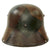 Original Imperial German WWI Panel Camouflage M16 Stahlhelm Helmet with Liner & Chinstrap - Stamped K 64 Original Items