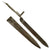 Original Austrian WWI Ersatz Bayonet with Scabbard & Unit Markings for the M1895 Mannlicher Rifle Original Items
