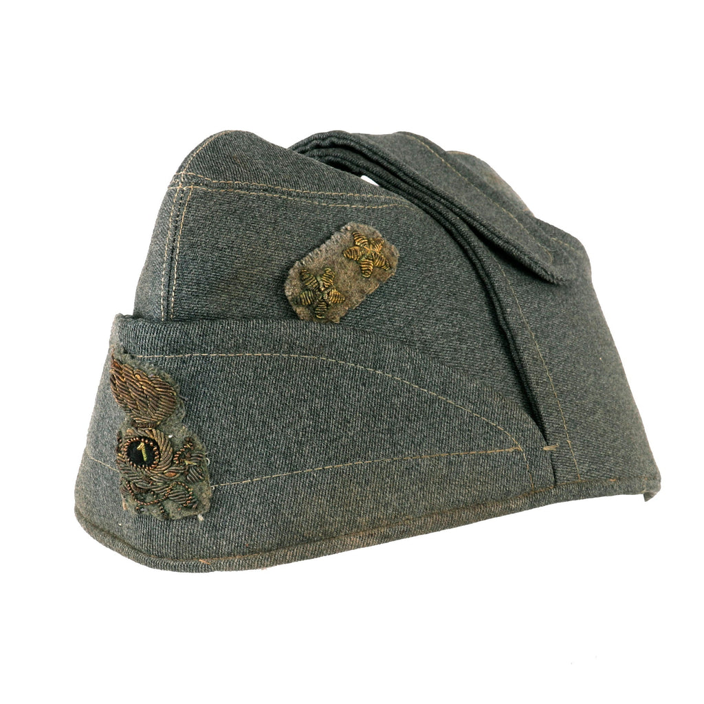 Original WWII Italian Officer Captain’s Bustina Field Cap - 1st Sapper Regiment Original Items