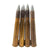 Original U.S. WWII Set of Four 1942 & 1943 Dated 40mm Bofors Gun Rounds with Original 1945-Dated Clip - Inert Original Items