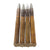 Original U.S. WWII Set of Four 1942 & 1943 Dated 40mm Bofors Gun Rounds with Original 1945-Dated Clip - Inert Original Items
