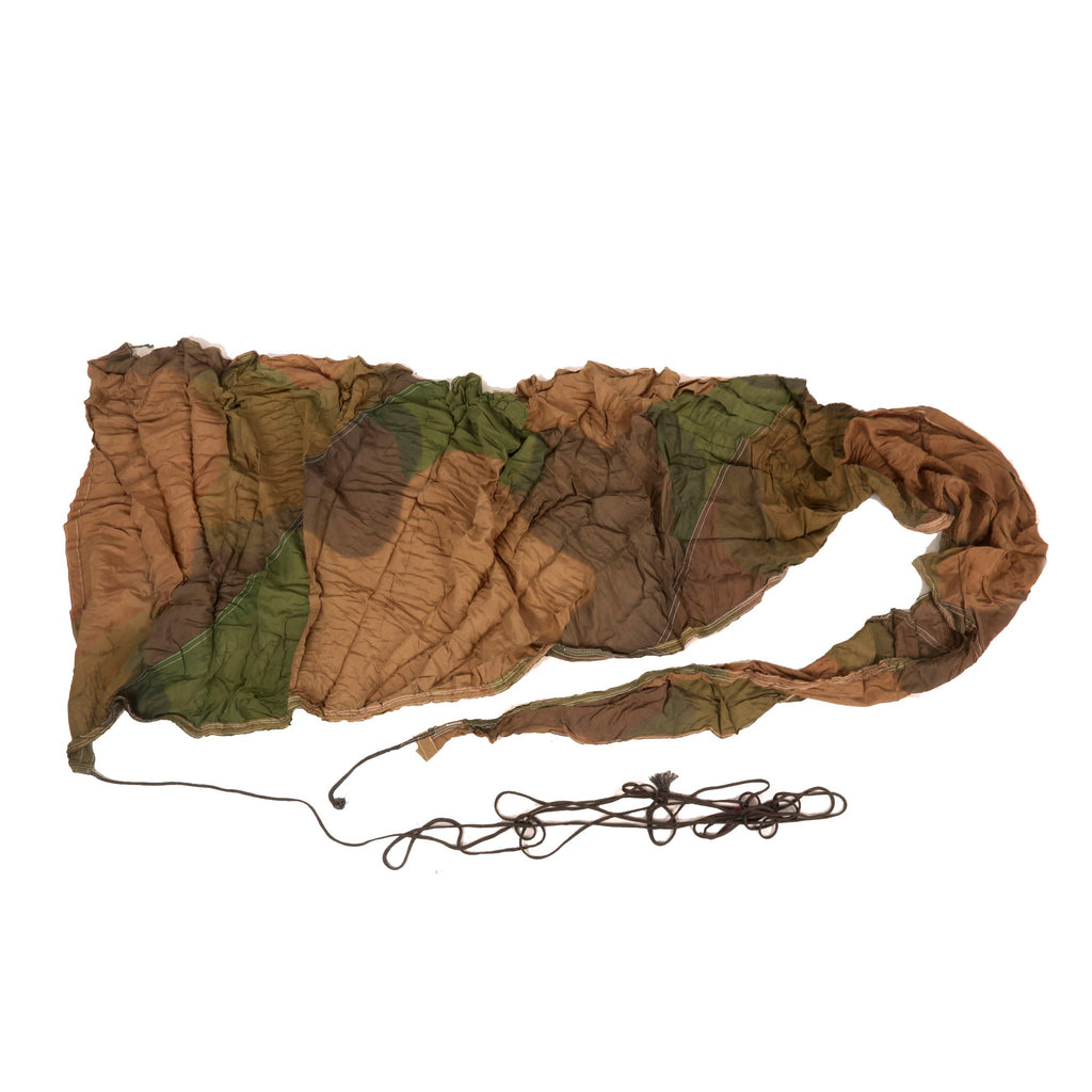 Original German WWII Luftwaffe Camouflage Parachute Canopy Section Original Items