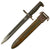 Original U.S. WWII M1 Garand 10 inch Bayonet by American Fork & Hoe with M7 Scabbard Original Items