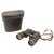 Original German WWII Carl Zeiss (blc) 10x50 Dienstglas Binoculars by Carl Zeiss with Leather Case Dated 1944 Original Items