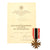 Original German WWII War Merit Cross 2nd Class with Swords by Deschler & Sohn with Named Award Document - KvKII Original Items