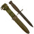 Original U.S. WWII M4 Bayonet for the M1 Carbine by IMPERIAL with M8A1 Scabbard by Pennsylvania Working Home for the Blind Original Items