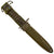 Original U.S. WWII M4 Bayonet for the M1 Carbine by IMPERIAL with M8A1 Scabbard by Pennsylvania Working Home for the Blind Original Items