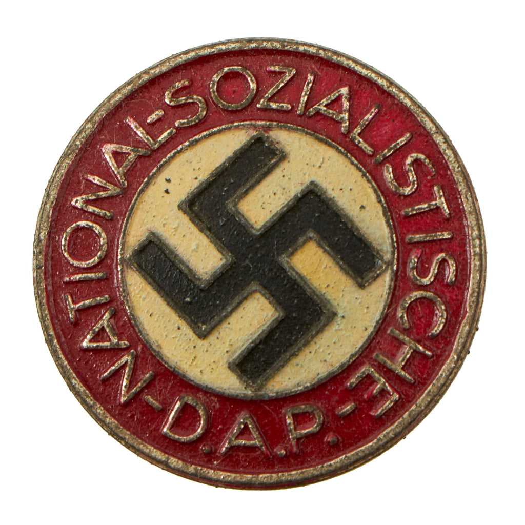 Original German NSDAP Party Painted Buttonhole Membership Pin by Matthias Oechsler & Söhne - RZM M1/14 Original Items