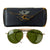 Original WWII USAAF Private-Purchase Aviator Sunglasses with Possibly Named Aviation Case Original Items