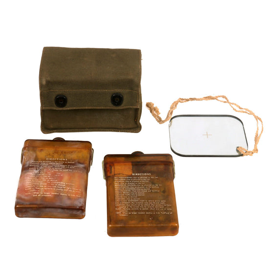 Original U.S. WWII Army Air Corps Emergency Sustenance Type E-17 Kit in Carrier Original Items
