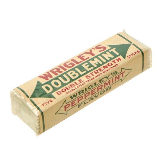 Original U.S. WWII Wrigley’s Gum Wrapper - Filled for Display Original Items