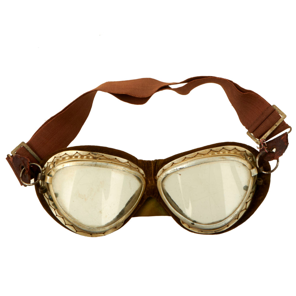 Original Imperial Japanese WWII Navy Air Service Aviator Goggles Original Items