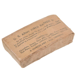 Original U.S. WWII Early War D-Ration with White Label - Rare - Field Ration D