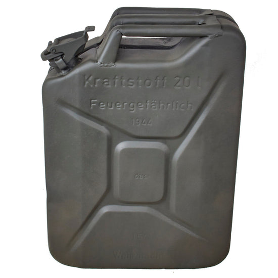Original German WWII Wehrmacht 20 Liter Petrol Jerry Can by das - Repainted - Dated 1944 Original Items