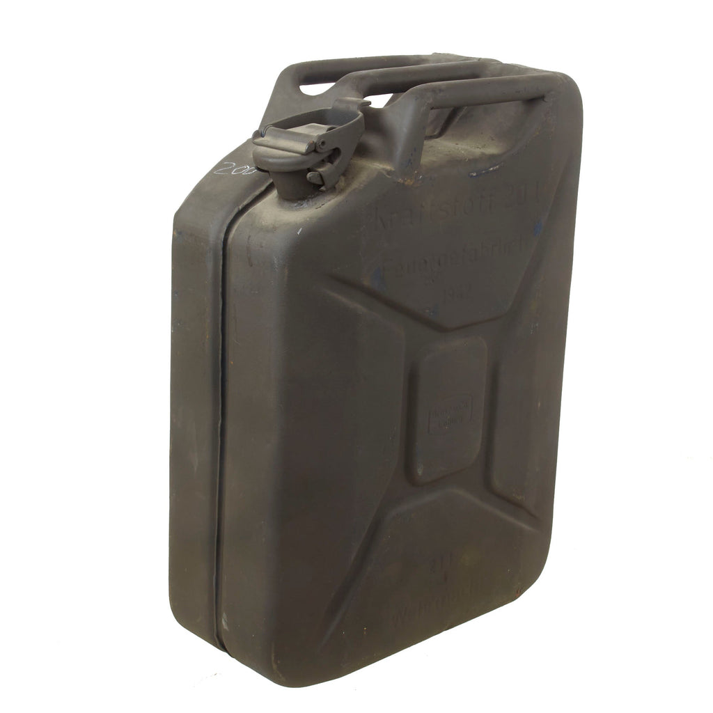 Original German WWII Wehrmacht 20 Liter Petrol Jerry Can by Brose u. Co. of Coburg - Dated 1942 Original Items
