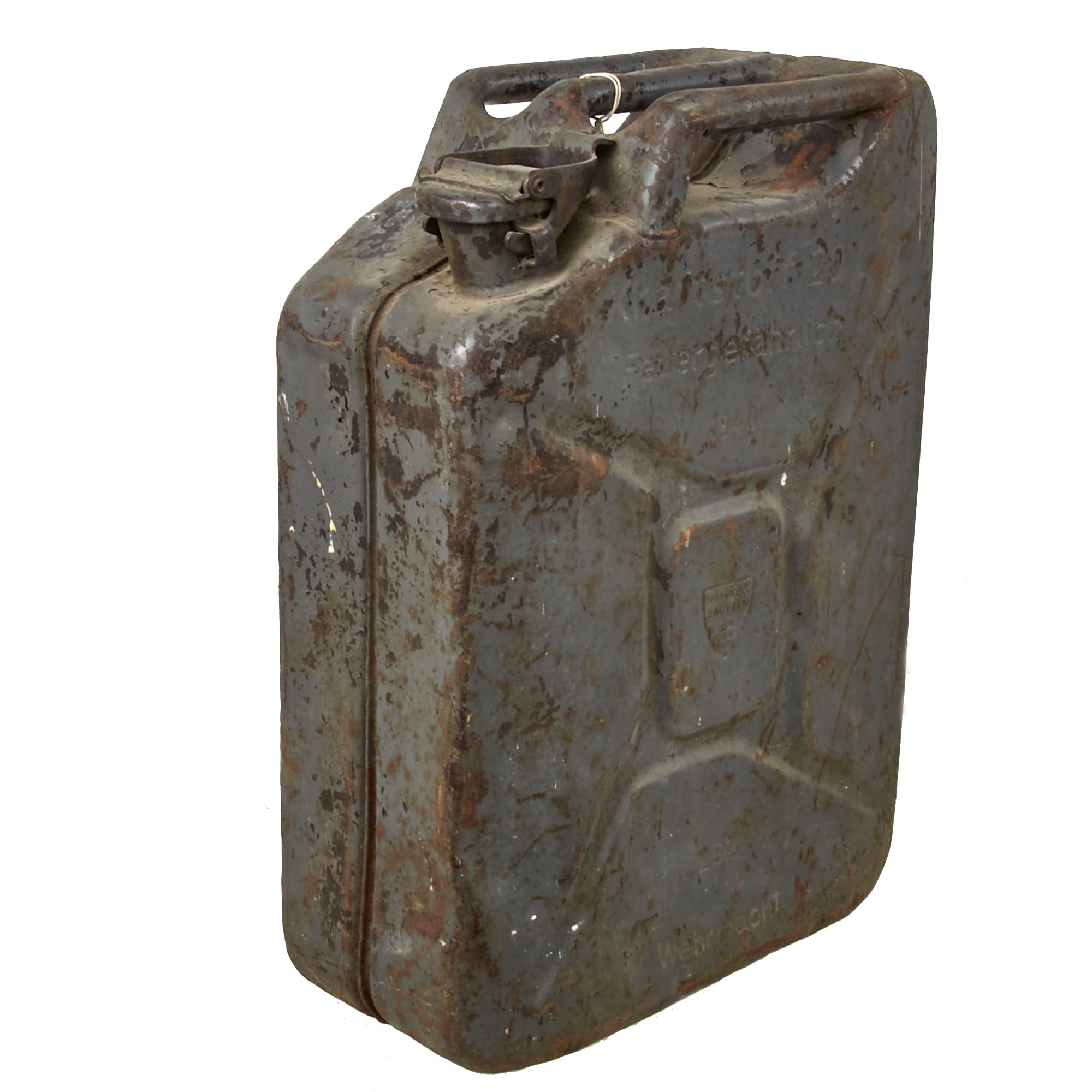 Original German WWII Wehrmacht 20 Liters Petrol Jerry Can by