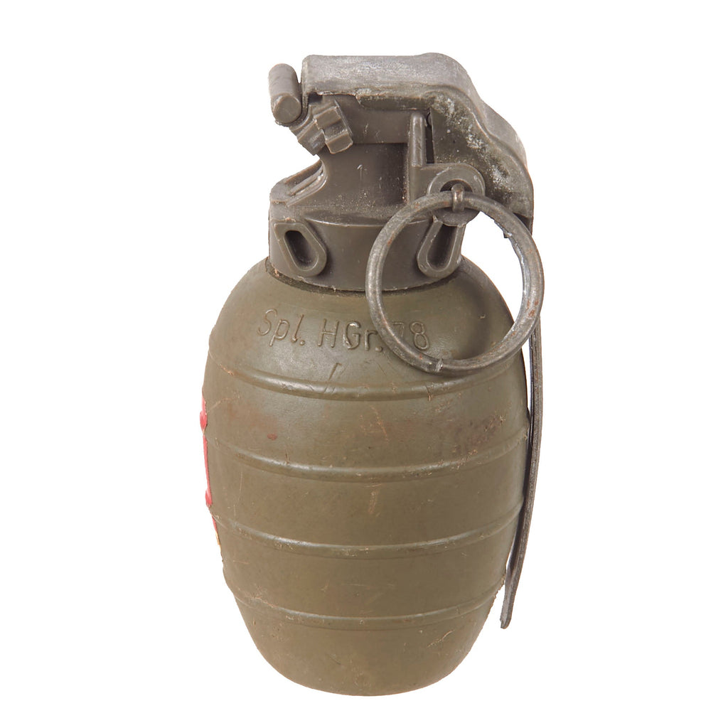 Original Rare Austrian Inert Type HGr-78 Plastic Fragmentation Hand Grenade by ARGES with U.S. EOD Inert Markings Original Items
