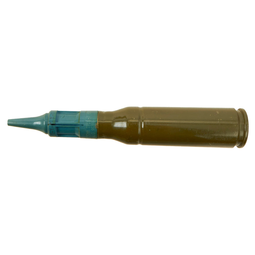 Original U.S. Cold War Era Inert 25mm TPDS-T M910 Round Set with Cutaw ...