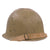 Original Israeli War of Attrition (1967 to 1973) Modified French Modèle 1951 Helmet with Desert Camouflage Paint - Liner & Chinstrap