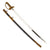 Original Japanese WWII Named Navy Officer Model 1883 Kyu-Gunto Sword with Polished Sharkskin Wooden Parade Scabbard Original Items