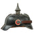 Original Imperial German WWI Grand Duchy of Baden M1915 Infantry EM/NCO Pickelhaube Helmet with Reproduction Cockades & Chinstrap - Dated 1914 - Size 59 Original Items