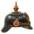 Original German WWI Bavarian Model 1914 Tin Plate Pickelhaube Helmet - Eisenblech Ersatz-Helme - Manufactured by Bing of Nurnberg