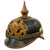 Original German WWI Bavarian Model 1914 Tin Plate Pickelhaube Helmet - Eisenblech Ersatz-Helme - Manufactured by Bing of Nurnberg