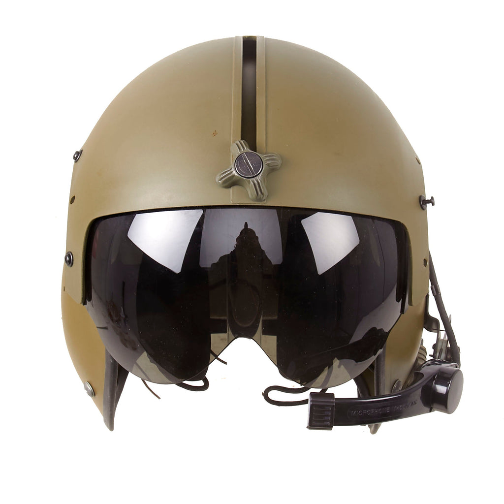Original U.S. Vietnam War APH-5 Helicopter Pilot Flying Helmet by Gentex Corporation - Dated 1968 - Incomplete Original Items