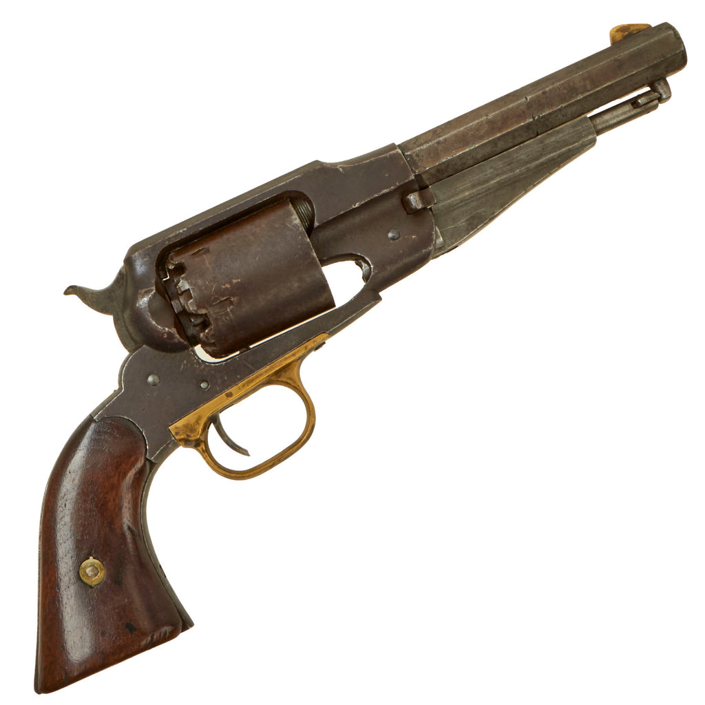 Original U.S. Civil War Remington New Model 1863 Army .44cal Percussion Revolver with Shortened 5 3/4" Barrel - Serial 56974 Original Items