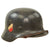 Original German WWII 1939 Dated Luftwaffe M35 Double Decal Steel Helmet with Dome Stamp, 58cm Liner & Chinstrap - marked Q66 Original Items